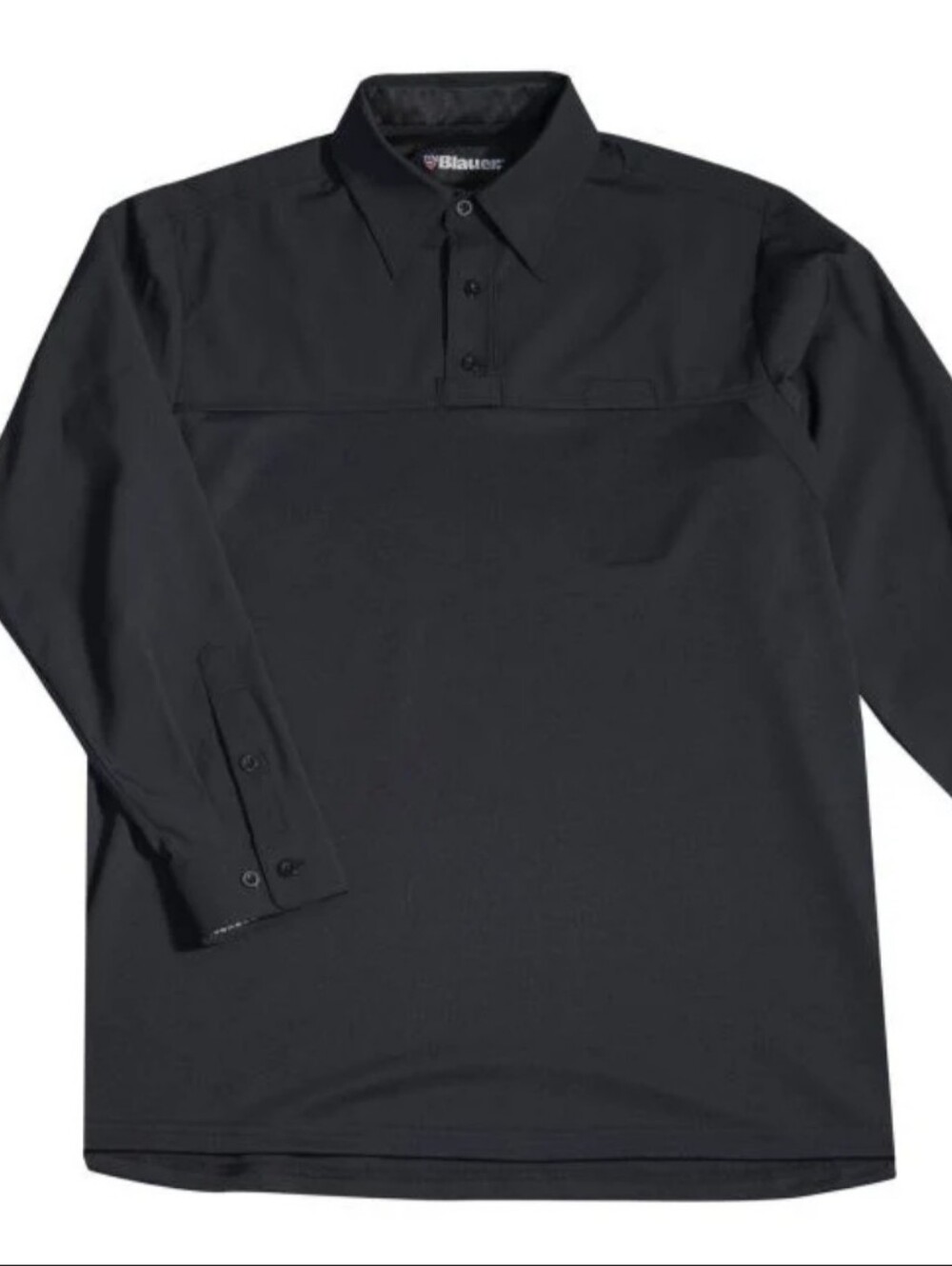 Blauer Men's Black Button-Down Casual Shirt